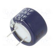 KW-5R5C104-R Supercapacitor; THT; 100mF; 5.5VDC; -20÷80%; Ø13.5x8.3mm; 50Ω; KW Jt_DrgkF6Wm2I_N8q35uZ3Jm8mEL8Ud2kdwOC5LXAUY