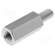 216X15 Screwed spacer sleeve; 15mm; Int.thread: M4; Ext.thread: M4; brass wH-lqdSCDGEHdpLnBY9JgerEqxzcdVzrnkUGD6ys-e0