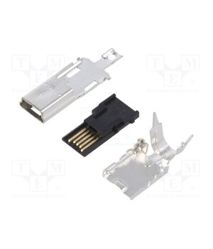 UX40A-MB-5P Connector: USB B mini; plug; UX; for cable; soldering; PIN: 5 _Mn-SB2IpSovnLEmUFAj6ZP_q4yd4O3Smjj3wazbqLA