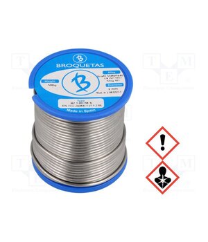 BROFIL 60 B2.1 2.0MM 500G Tin; lead-based; Sn60Pb40; 2mm; 0.5kg; reel; 183÷190°C; Flux: SW26 jfS3uhBHHUj77OCdy40hEGAnnj51l66W-XclGwng8qU