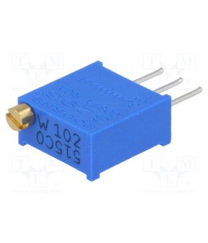 3296W-1-102LF Potentiometer: mounting; multiturn; 1kΩ; 500mW; THT; ±10%; linear R2v7SYx7Mqzm2nSh2kaCPfayUdXQqsl9VHWo4YcrE5E