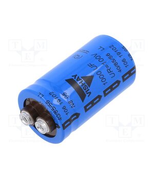 MAL210619102E3 Capacitor: electrolytic; screw type; 1mF; 100VDC; Ø35x60mm; ±20% J3svfkW2bTJwrhWLh9O6mwvtTObKQmW3w4pE-M8uWuU