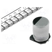 RC1H106M6L005VR Capacitor: electrolytic; SMD; 10uF; 50VDC; Ø6.3x5.3mm; ±20%; 1000h NvWRC4EqZdZS1ZOFqREsetTtq3cPZ3JcwOaQjHpTvWo