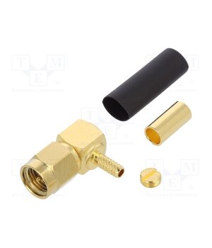 132182 Connector: SMA; plug; male; angled 90°; 50Ω; soldering,crimped N-y8fCVgGSQ9EeyHbKqouFFBL2L3QbLVTaZSK6p7jLM