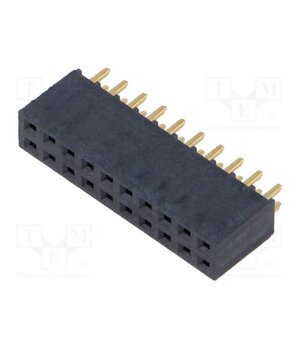 SSQ-110-01-G-D Connector: pin strips; socket; female; PIN: 20; straight; THT; 2x10 J_ekGyq8HFheMSRLvuhvlLYtp3v7Bd27jeB-bR2cnwQ