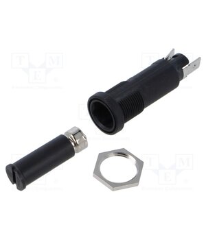 0031.1622 Fuse holder; 6.3x32mm; 10A; on panel; black; FEC; 500VAC; UL94V-0 jIpA7vnmmfvAt5Rqh7r-S4TfEL7mOz_CcfmVZDm5EeA