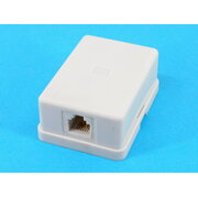 WALL TELEPHONE OUTLET 6C4P, 1 Female 4pin, midi