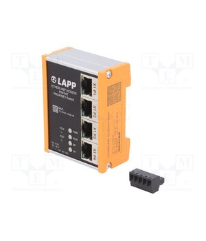 PNF04T Switch Ethernet; managed; Number of ports: 4; 18÷30VDC; RJ45; IP20 jGayKvPS4p5P-kbLeJzeUvqFd7w-DyHHS0ZhC7QBP_k