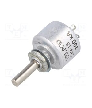 CW-18-100K-20P-1 Potentiometer: shaft; single turn; 100kΩ; 1W; ±20%; 4mm; linear; THT Xfw6POZWQkYNbxgAgmu9alol5vimHrYJiJNJlCwabsk