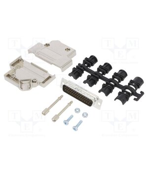 L17D45PK-M-25+L717HDB44P Connector: D-Sub HD; PIN: 44; male; angled 45°; soldering; UNC 4-40 e9_YWIolocAy_T20B91F8rjtjT5AdfrXAlIA496hNHo