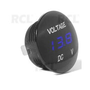 Digital car voltmeter 12-24V, blue