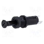 0031.3901 Fuse holder; 5x20mm; 10A; on panel; black; FBS1; 250VAC; UL94V-0 O9SoHMViaf1h5Q3M_49TqJv-fqazi7ENee4AceKvQDM