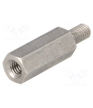 246X18 Screwed spacer sleeve; 18mm; Int.thread: M4; Ext.thread: M4 bnaGO169AoJM9_1Ycoer3F86qBCqp3Md1erTIeyCBgk