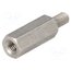 246X18 Screwed spacer sleeve; 18mm; Int.thread: M4; Ext.thread: M4 bnaGO169AoJM9_1Ycoer3F86qBCqp3Md1erTIeyCBgk