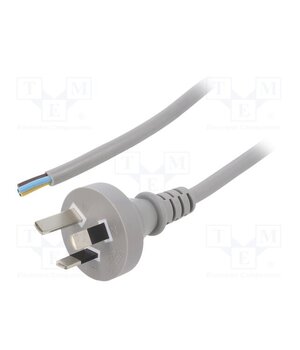 LT-423 3X1.0 GRY 3M END CUT Cable; 3x1mm2; AS/NZS 3112 (I) plug,cables; PVC; 3m; grey; 10A AVtodaDQhPPD3-k8SVXS2kWAbUPtqOgCG4Aic6AdUoY