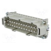 C14610A0240021 Connector: HDC; contact insert; male; 18A; 400V; PIN: 24; 24+PE 2IeRxrKZP0_Xy4ITzPPzzqCGimJDookv4xnDMdIzSXo