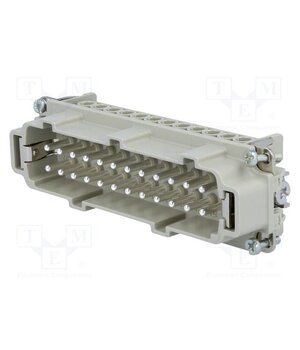 C14610A0240021 Connector: HDC; contact insert; male; 18A; 400V; PIN: 24; 24+PE 2IeRxrKZP0_Xy4ITzPPzzqCGimJDookv4xnDMdIzSXo