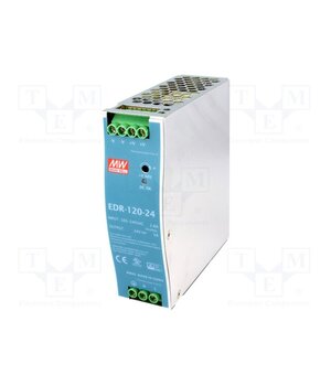EDR-120-24 Power supply: switching; for DIN rail; 120W; 24VDC; 5A; 90÷264VAC VhXK4nPhqgoackdJFmbG-h4PSRdlcx82gSLz6o9kspA