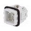 C14610A0030024 Connector: HDC; contact insert; male; 10A; 400V; PIN: 4; 3+PE rOgbFzMJoz08mtHpDNsGrQG7KlDWp4REGhFMAW2bmJY