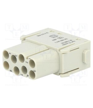 09140083101 Connector: HDC; module; female; 16A; 400V; Han-Modular®; PIN: 8 1tRbUayl-NPiVRTSNhlHMTE2XLNTWeDl0yYw0E8k3qc