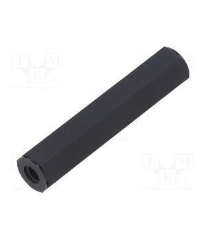 188X50 Screwed spacer sleeve; hexagonal; polyamide; M5; L: 50mm; black ufc81xQ310KraA5_qB62qW9DPiKpcfeQASL68VN4baA