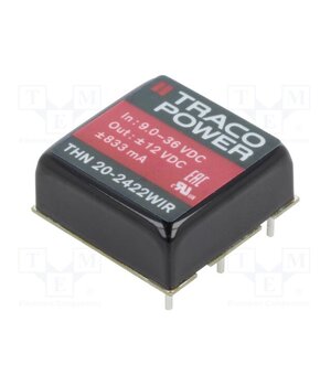 THN 20-2422WIR Converter: DC/DC; 20W; Uin: 9÷36VDC; Uout: 12VDC; Uout2: -12VDC; THT J_xHCAi-1JdIIVeBINIwwy3_lGKNpZuotcHzKgt-4Eg