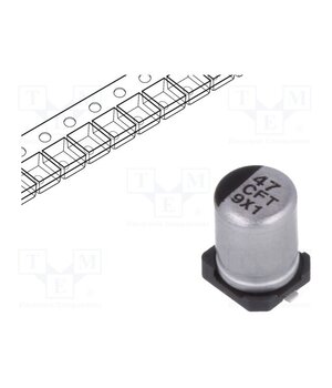 EEEFT1C470AR Capacitor: electrolytic; low ESR; SMD; 47uF; 16VDC; Ø4x5.8mm; ±20% 0M0U8LWhpk8XQ2TBAnM7Cnsfo5px64hXXRm3vi8JBmg