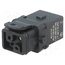 09100022700 Connector: HDC; contact insert; female; Han® 1A; PIN: 3; 2+PE 7lL45r1AL1YWledCpB0lPOeYt8CwSxKMifJ1af5Z3CQ