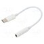 A-CM-3.5F-01 Cable; Jack 3.5mm socket,USB C plug; 0.15m; white rxg2W__BjVcV_yzgZzXOzDycGfIFZBT5yaBUF_HpxWc