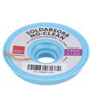 33397-AA Tape: desoldering; halide-free,rosin; W: 1.4mm; L: 1.5m f_T2PlQJB4Bagw_vsE2_bVnt9tFusv_vMu0_cGMKcQw