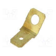140814-1 Terminal: flat; 6.3mm; 0.8mm; male; M4; screw; brass; angled 45° -4qi4s5DCkrSYXmejyIwbqIuD6dI4FBgd27Xy8ESqk0