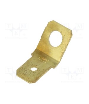 140814-1 Terminal: flat; 6.3mm; 0.8mm; male; M4; screw; brass; angled 45° -4qi4s5DCkrSYXmejyIwbqIuD6dI4FBgd27Xy8ESqk0