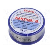 030294 100G Resistance wire; 4.07Ω/m; -100÷1300°C; 0.1kg; Øout: 0.65mm; FeCrAl _k7OyAe9ZdBv1NwwaNeN2XX1sgqzqsbAqj7nS2j8smE