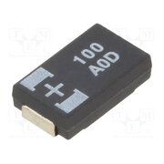 10TPC100MT Capacitor: tantalum-polymer; 100uF; 10VDC; 1600mA; SMD; POSCAP TPC Ym6LmI9ARg_5HKSxvsC1PSgOd9io9Fftg0u_0GhG-t8