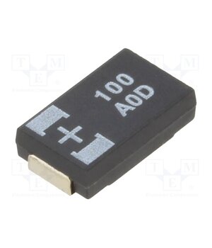 10TPC100MT Capacitor: tantalum-polymer; 100uF; 10VDC; 1600mA; SMD; POSCAP TPC Ym6LmI9ARg_5HKSxvsC1PSgOd9io9Fftg0u_0GhG-t8