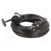 W-97409 Extension lead; 3G1mm2; 20m; PVC; black; Sockets no: 1; 10A qwarRa2raAeOBb39NkOuGk9Nr9rPlDQ9o5ngf3OG_sI