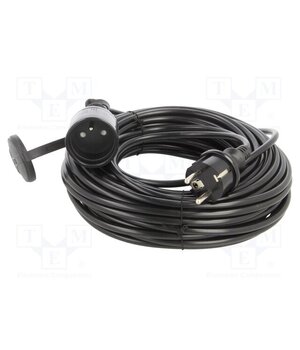 W-97409 Extension lead; 3G1mm2; 20m; PVC; black; Sockets no: 1; 10A qwarRa2raAeOBb39NkOuGk9Nr9rPlDQ9o5ngf3OG_sI