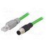 VDOGH040MSS0002X04GXS Adapter; M12 male,RJ45 plug; D code-Ethernet; PIN: 4; straight; 2m gPIYvOuR5Z0SZCgOKwXdGAkf-F08c5RJ-gAtgJ6H9Ko
