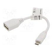 USB A TO MICROUSB 8CM WHITE 789-21051007 Accessories: connection cable; 80mm; Colour: white 5On0OHo93Zrg7yFb90Tu4JrDsZCHsG2iZMvjsQZZmw0