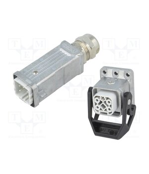 1424446 Connector: HDC; male + female; PIN: 5; 10A; 230V; HDC; 4+PE; straight bg0F1JqSvM4Vhf5jhPiFZeHLZjpzkBR1wGaoPUqdFVQ