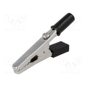 CRCL11-B Crocodile clip; 60VDC; black; Grip capac: max.15mm tMVhuMQI7eFm-jT-jxJhyehhdNuhk7OYU41pnqQaMdE