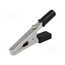 CRCL11-B Crocodile clip; 60VDC; black; Grip capac: max.15mm tMVhuMQI7eFm-jT-jxJhyehhdNuhk7OYU41pnqQaMdE