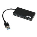 USB 3.0 KOMUTATORIUS / ŠAKOTUVAS IBOX IUH3F56 4 portų