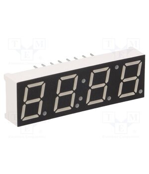 TDCR1050M Display: LED; 7-segment; 10mm; 0.39"; No.char: 4; red; 4÷6mcd; anode Dd4UfmezhzbuwmhuCGcyup9qwIboCA7TqkstRgHdvGk