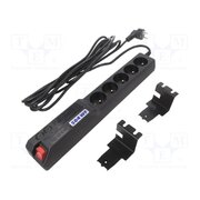 ACAR 504WF RACK 5M Plug socket strip: protective; Sockets: 5; 250VAC; 10A; black 7Ml-iiFMK_tVwmKpYUR-ojYJ7cr1kJ0g71qtD-mANIo