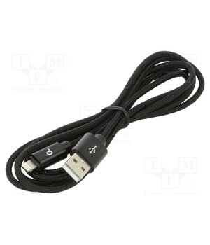 CCDB-MUSB2B-AMLM-6 Cable; USB 2.0; Apple Lightning plug,USB A plug; 1.8m; black 1UEbPKMuglOYlhK1wwUZgasoYUrU4ZV4c4VY9zmrsR8