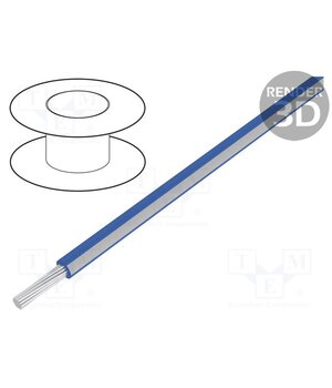 60614 Wire; stranded; Cu; 14AWG; PVC; blue-white; 600V; 1x14AWG chiW1Dyp0def2loiYgPcPZMFinnp3VAl41vac1WO7mk