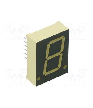 SA08-11SYKWA Display: LED; 7-segment; 20.32mm; 0.8"; No.char: 1; yellow; anode jRSIIsU-pBchkvYaThQtwOpMt0omuJzc-QzEL0lPSlY