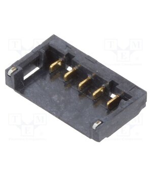 12SH-A4-05-GS-SMT-BK Connector: wire-board; socket; male; PIN: 5; 2A; 50V; vertical; SMT MACfjk7K03LFD9IXtGawkUtVJUrDGW6bnHi0FE_HIqw