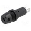 3101.0010 Fuse holder; 5x20mm; 10A; on panel; black; FPG1; 250VAC; UL94V-0 vxWRubJwlWt43sYQBq1E2nZKbn5f-wZ4h1Xt4KoIf1c